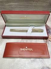 Sheaffer Targa Gold Plated Ballpoint Pen In Case - B.Givans - Read Description