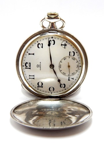 Pocket watch omega hunter dial - hunter,