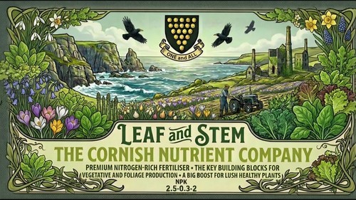 Leaf and stem all - and, natural