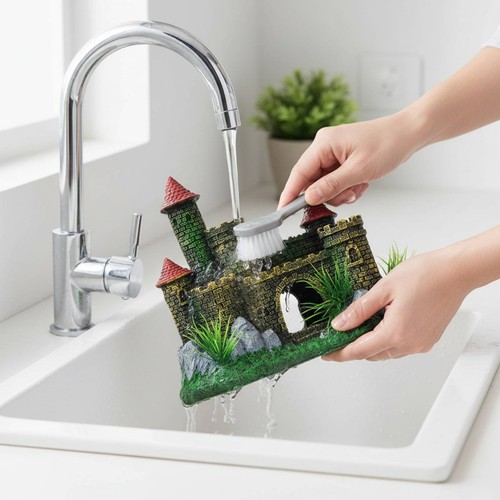 Aquatic pet aquarium castle - aquatic,