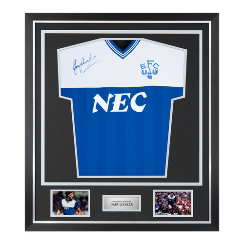 Framed gary lineker signed - lineker,