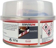 TEROSON Chemical Metal UP 130 Multipurpose Water Resistant Metal Filler 321g Tub