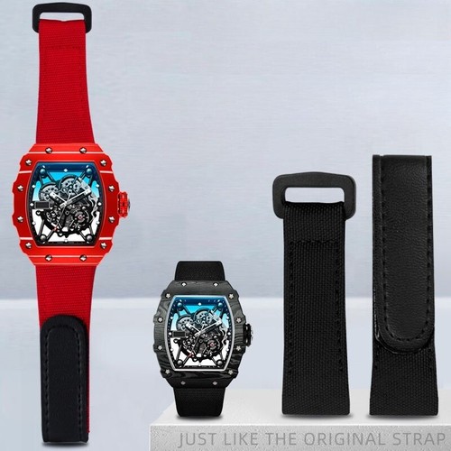 Men nylon canvas watchband - men's,