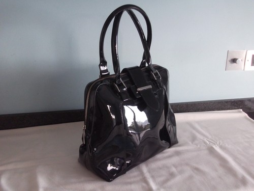 L.K.Bennett large black patent