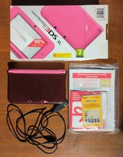 Nintendo 3DS XL. Pink. Complete In Box. Charger Included. Tested & Working!