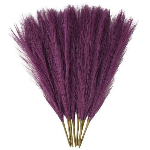 Artificial pampas grass pcs - grass,, 8