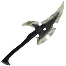 Dark Elven War Axe LARP Weapon