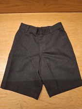 FOSDS Charcoal grey shorts, Boys school uniform, age 5-6 Asda George