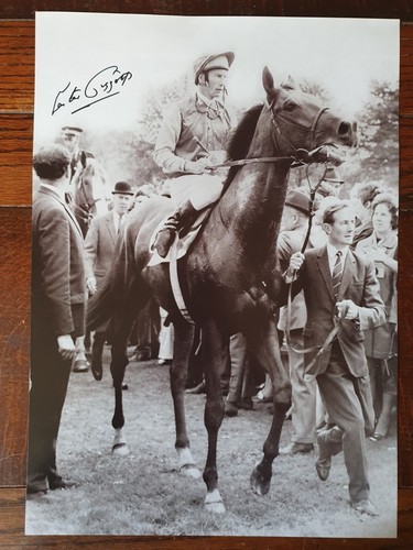 Lester piggott signed 16x12 - lester,