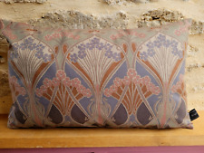 Liberty Ianthe Terracotta Slate grey Cotton & Plaster Velvet Cushion Cover Ob