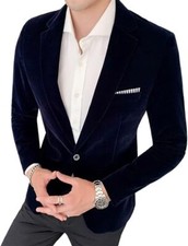 Mens Velvet Suit Jacket