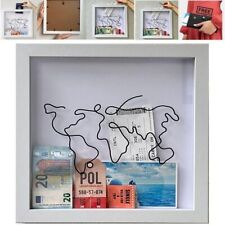 Travel  Adventure Archive Box Ticket Shadow Box Picture Frame Display Memories