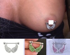Butterfly nipple jewelry - butterfly,