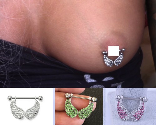 Butterfly nipple jewelry - butterfly,