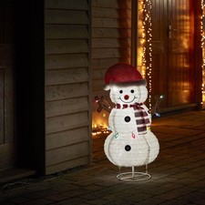 Led christmas snowman - led,