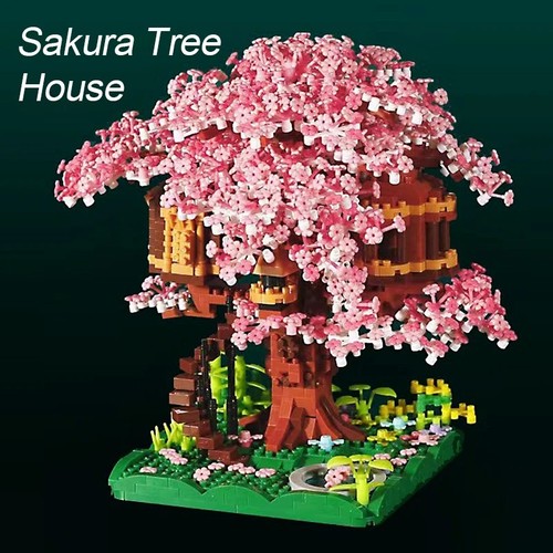 2028pcs cherry tree house - cherry,