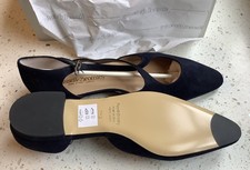 New Russell and Bromley Xpresso Suede Cocktail Shoes Navy Blue UK 6.5 RRP £195