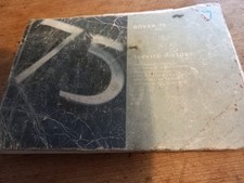 Rover 75 Owners Handbook/Service History Manual