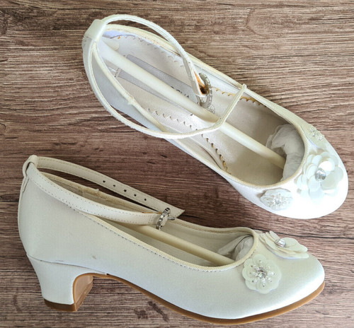 Rjr flower emb - heel, kids