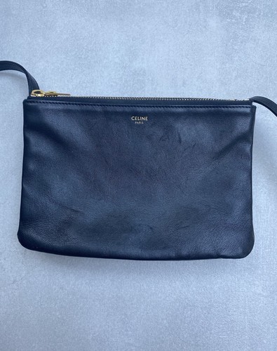 Vintage celine black leather - black,