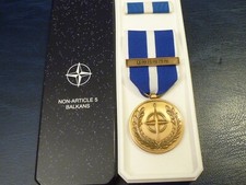 Genuine nato medal for - medal, kosovo