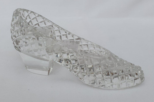 Cut glass decorative slipper - cut,
