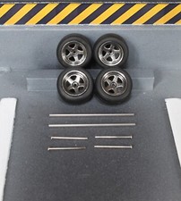 1:64 CHROME WHEELS + TIRES +