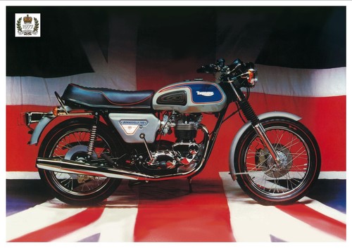 Triumph poster t140 silver - triumph,