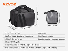 Succebuy Range Backpack 2/6 Pistols Gun Backpack with Independent Pistol Bags & 