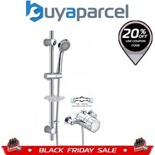 Bristan Sirrus Gummers Opac Exposed Thermostatic Mixer Shower + Riser Rail