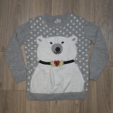 Polar Bear Xmas Christmas Jumper Size Xs