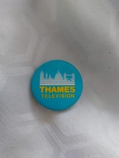 VINTAGE THAMES TELEVISION BADGE MR BEAN MAN ABOUT THE HOUSE GEORGE & MILDRED
