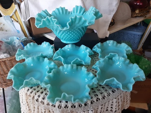 Vintage fenton turquoise blue - fenton,