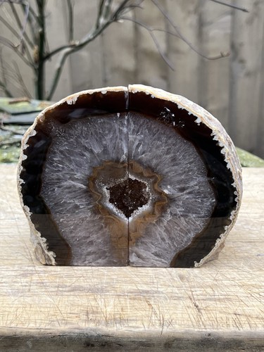 Agate bookends large - large, heavy