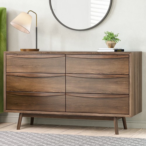 Wide walnut mid century - wide, mid-century