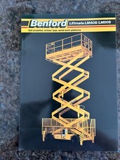 Benford Liftmate Scissor Lift Leaflet.. Classic Cherry Picker Niftylift 1990’s