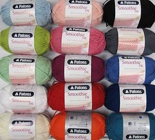 PATONS SMOOTHIE DK YARN - VARIOUS SHADES - 100g BALLS