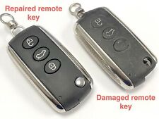 Repair service for Bentley Continental GT Flying Spur 3 button remote flip key 
