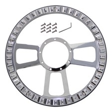 14" Chrome Alloy Half Wrap PVC