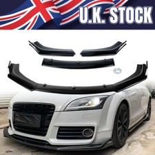 FRONT BUMPER LIP SPOILER FRONT SPLITTER GLOSSY BLACK FOR AUDI TT MK2 2006-2014 F