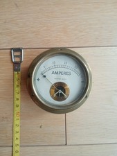 antique brass ammeter