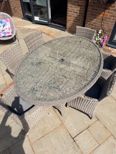 Grey rattan garden - rattan, set