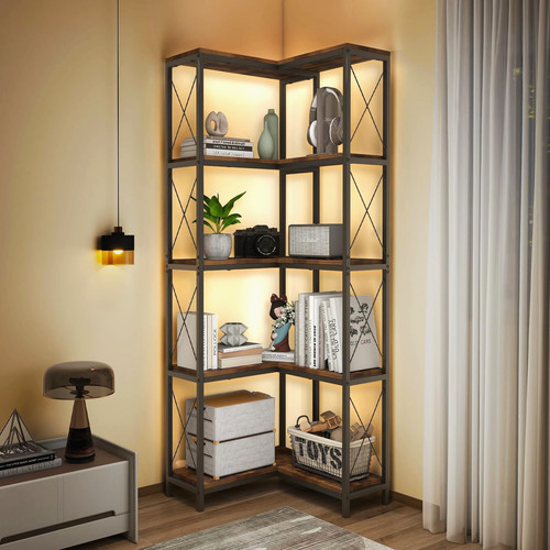 Corner bookshelf tier - corner, 5-tier