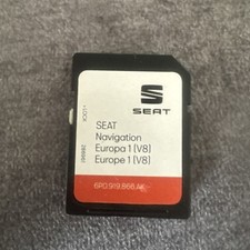 SEAT V8 ALHAMBRA IBIZA LEON SAT NAV NAVIGATION SD CARD EUROPE 1 V8 6PO 919 866AK