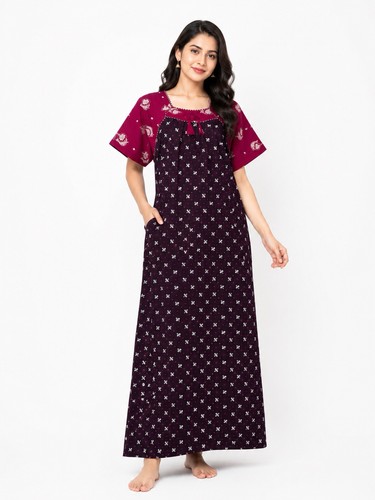 Indian night dress cotton - night,