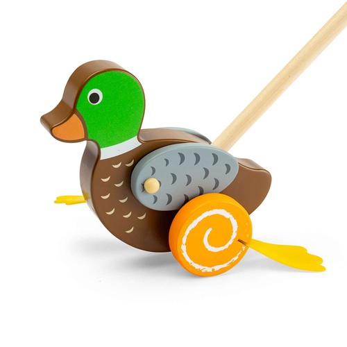 Bigjigs toys wooden duck push - toys,