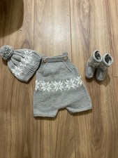 Hand Knitted Baby Set for 0-3 Months