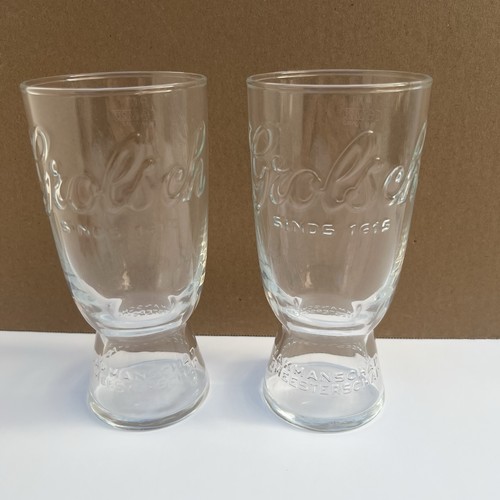 Grolsch pint glass pair brand - grolsch,