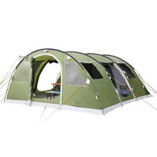 skandika Gotland 6 Person/Man Camping Family Tent Sewn-in Groundsheet Green New