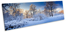 Winter Snow Scene Landscape Picture PANORAMA CANVAS WALL ART Print
